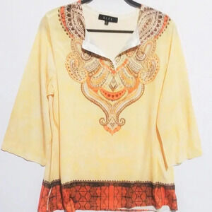 BLEU Print Tunic‎ Top